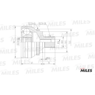 ШРУС AUDI 80/90/100/A6 I 2.0-2.8 88-97 нар. +ABS фото 3