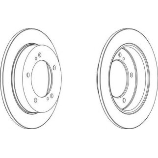 Диск тормозной передний FERODO DDF351 фото