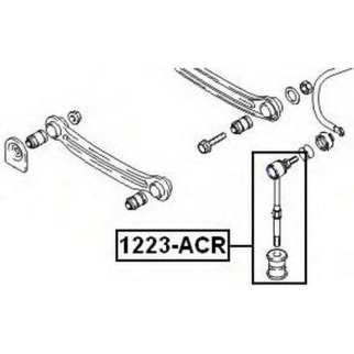 Стойка заднего стабилизатора ASVA 1223-ACR фото
