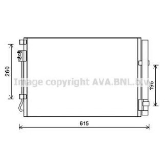 Радиатор кондиционера (конденсер) AVA HY5269D фото