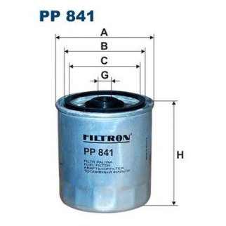 Фильтр топливный FILTRON PP 841 фото