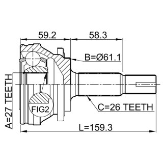 0110-ACA30_ШРУС наружный к-кт! Toyota Rav 4 2.0D 01> фото 2