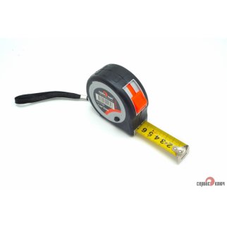 Рулетка 7,5 м обрезиненный корпус СЕРВИС КЛЮЧ фото