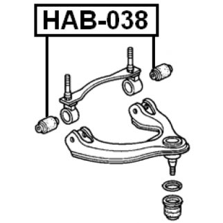Сайлентблок рычага FEBEST HAB-038 фото 2