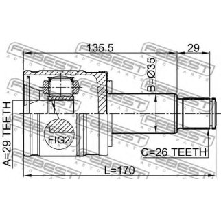 ШРУС внутренний FEBEST 0711-GVSQRH фото