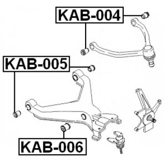 Сайлентблок нижнего рычага FEBEST KAB-005 фото 2 Сайлентблок нижнего рычага FEBEST KAB-005 фото 2