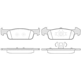 Колодки тормозные передние к-кт REMSA 1540.10 фото