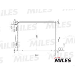 Радиатор основной MILES ACRB022 фото 3
