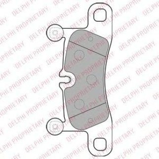 Колодки тормозные задние дисковые к-кт DELPHI LP2233 фото