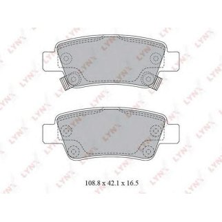 Колодки тормозные задние дисковые к-кт LYNXauto BD-3430 фото