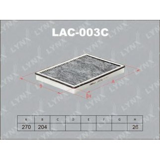 Фильтр салона LYNXauto LAC-003C фото