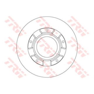 Диск тормозной задний TRW DF6510S фото