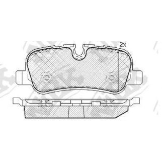 PN0485-NIBK_колодки дисковые задние! LandRover Discovery/Range Rover 4.4i V8/2.7TD V6 04> фото