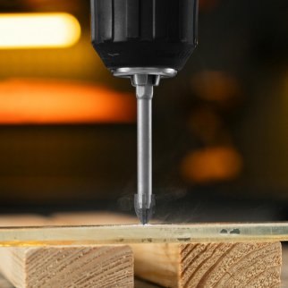 Сверло по керамической плитке 8 мм, крестовая пластина, 6-гр. хвостовик// Denzel фото 8