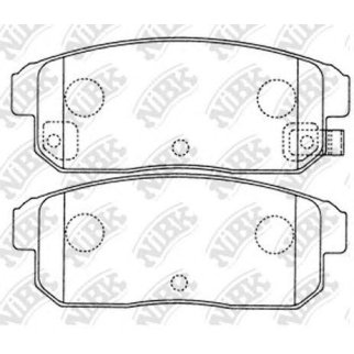 Колодки тормозные задние дисковые к-кт NiBK PN2467 фото