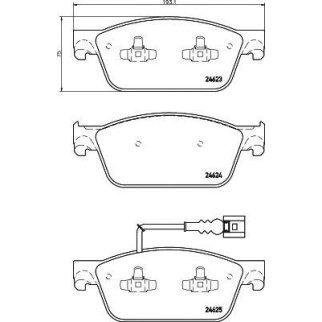 Колодки пер.VW Multivan V 09=> фото