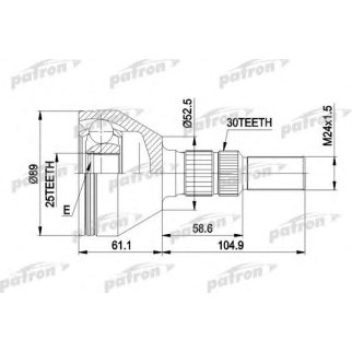 Шрус привода PATRON PCV1420 фото