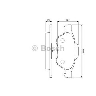 Колодки тормозные передние к-кт BOSCH 0 986 494 034 фото