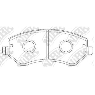 Колодки тормозные передние к-кт NiBK PN0058 фото