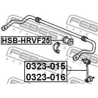 Стойка переднего стабилизатора FEBEST 0323-015 фото