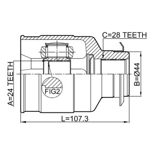 ШРУС внутренний FEBEST 1211-CRE20RH фото 2