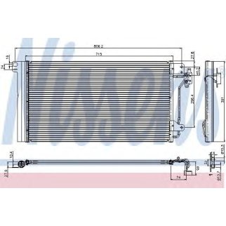 Радиатор кондиционера Nissens 94604 фото