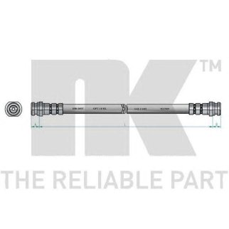 Шланг тормозной передний / MITSUBISHI L 200,Pajero-II 91~ фото