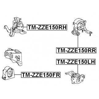 Опора двигателя правая FEBEST TM-ZZE150RH фото 2