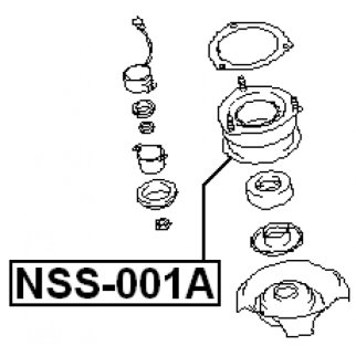 Опора амортизатора FEBEST NSS-001A фото 2