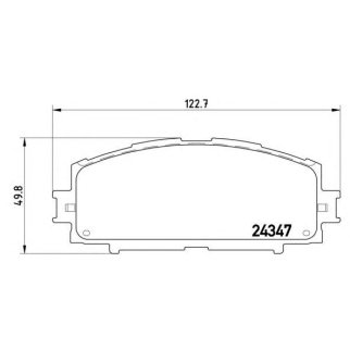 Колодки тормозные передние к-кт brembo P 83 086 фото