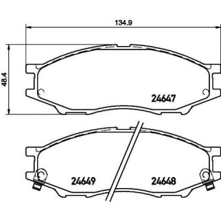 Колодки тормозные передние к-кт MINTEX MDB2755 фото