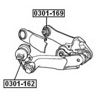 Сайлентблок ASVA 0301-162 фото