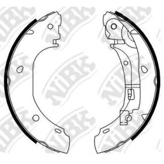 Колодки барабанные к-кт NiBK FN0585 фото