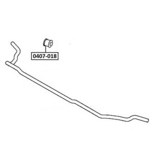 Втулка переднего стабилизатора ASVA 0407-018 фото