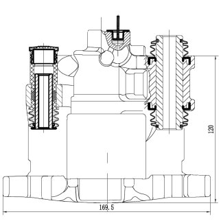 Суппорт торм. для а/м Peugeot 406 (96-) зад. прав. d=33мм TRIALLI CF 052310 фото 4