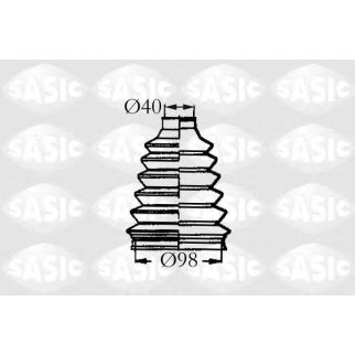 SAS2933023_к-кт пыльника ШРУСа наружного! Peugeot 406 2.0/HDi/3.0 96> фото