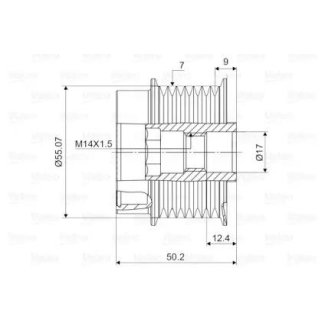 Шкив генератора Valeo 588130 фото