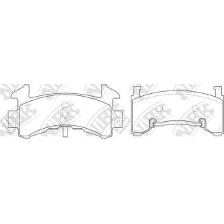 Колодки тормозные к-кт NiBK PN0307 фото