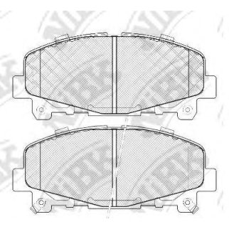 Колодки тормозные HONDA Accord 9 (2.0/2.4) (АКПП) (08-) передние (4шт.) NIBK фото