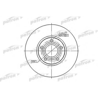 Диск тормозной задн AUDI 100 90-94, 100 Avant 90-94, A6 94-97, A6 97-05, A6 Avant 94-97, A6 Avant 9 фото