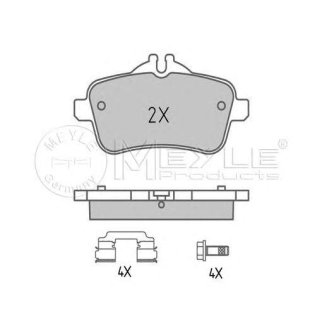 Колодки тормозные к-кт Meyle 025 252 1618 фото