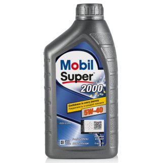 Масло моторное MOBIL Super 2000 X3 5W40 полусинтетическое 1л фото