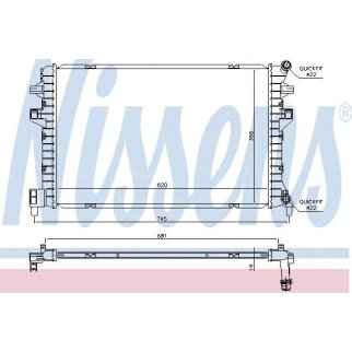 Радиатор дополнительный системы охлаждения Nissens 65306 фото