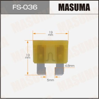 Предохр. Флажковые Стандарт 20А MASUMA FS036 фото