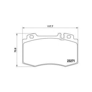 Колодки тормозные дисковые передние с датчиком фото