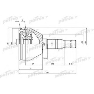 ШРУС наружн к-кт OPEL Astra H 04- фото