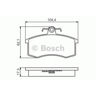 Колодки тормозные передние к-кт BOSCH 0 986 495 214 фото