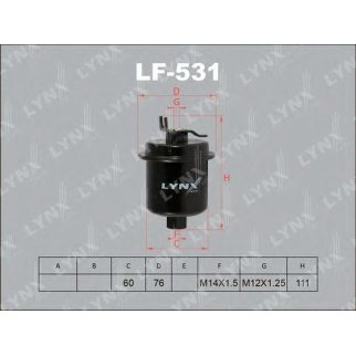 Фильтр топливный LYNXauto LF-531 фото