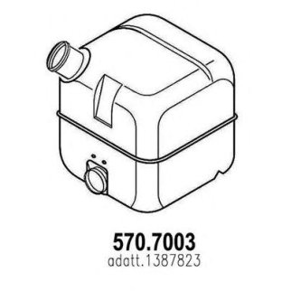 Глушитель основной ASSO 570.7003 фото