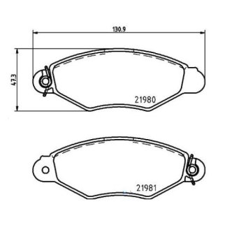 Колодки тормозные передние к-кт TRIALLI PF 4159 фото 2